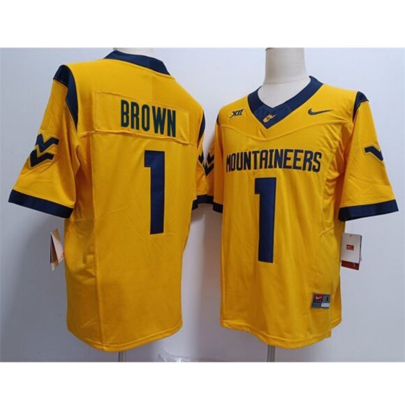 Mens Youths Kids Womens Max Brown Golden Vapor Stitched Jersey